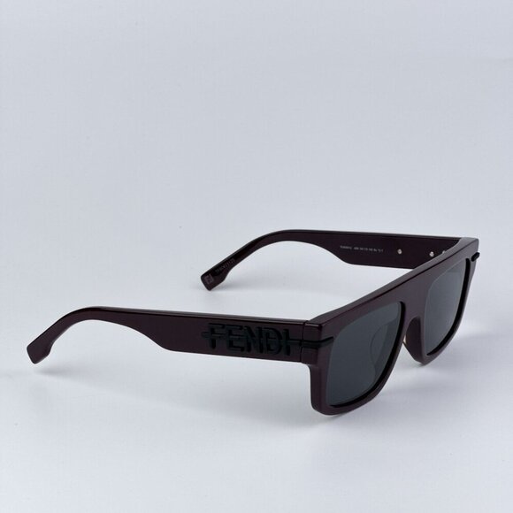 Fendi FE40091U FENDIGRAPHY 69A BRAND NEW Sunglassses Bordeaux Grey Unisex Square - Picture 6 of 11